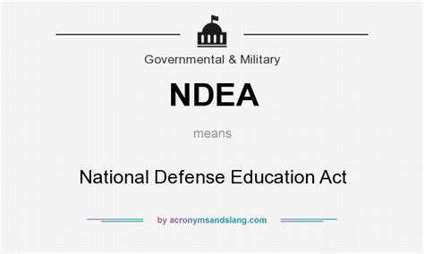 Ndea National Defense Education Act In Government And Military By