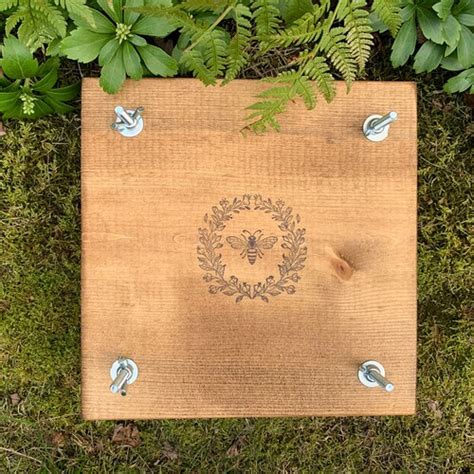 flower plant press kit rustic botanical solid wood press with etsy