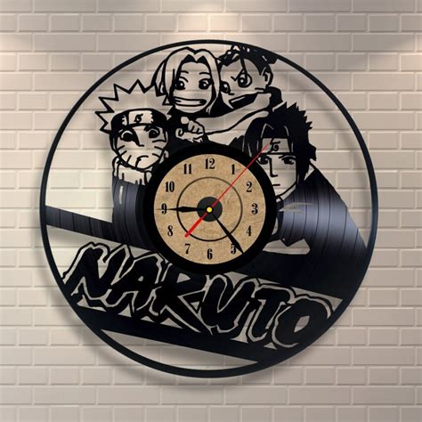 Handmade Naruto Vinyl Clock Wall Buy On