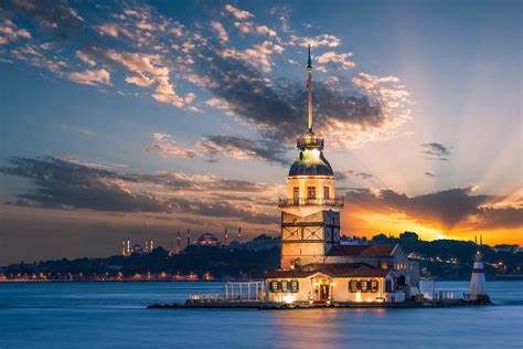 The Maidens Tower Kiz Kulesi Istanbul Turkey