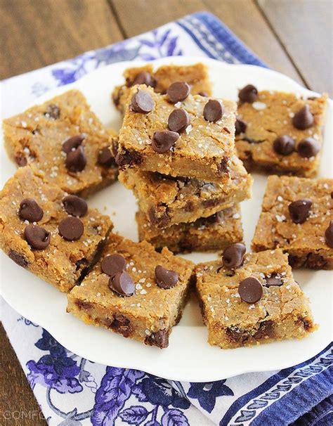 Flourless Chocolate Chip Chickpea Blondies With Sea Salt The Comfort