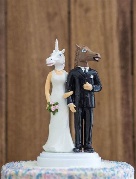 15 Funny Wedding Cake Toppers To Make Your Guests Laugh Weddinginclude Wedding Ideas