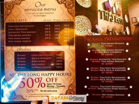 Thai Best Batam Review Price Location Service
