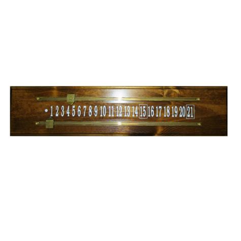 Wood Brass Shuffleboard Scoreboard Brown Pine Thompson Sporting Goods