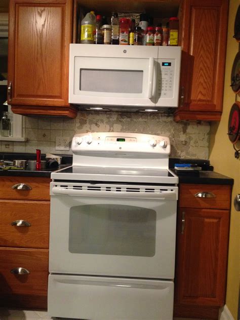 The depth of the hood is also important. How to Cut a Cabinet for Over the Range Microwave (Our ...