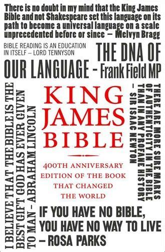 King James Bible 400th Anniversary Edition Of The Book That Changed