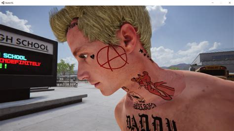 Skater Xl Lil Peep Tattoo V 10 Gear Skin Mod Für Skater Xl