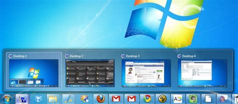 Dexpot Adds Aero Peek Virtual Desktops To The Windows 7 Taskbar