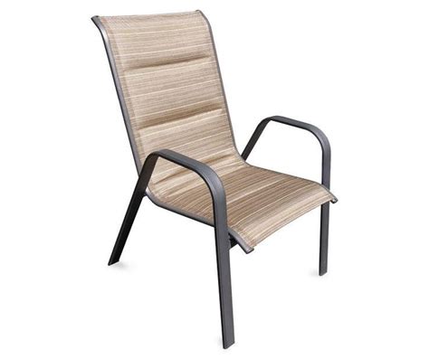 Commercial sling patio chairs match our sling chaise lounges to really provide comfortable furniture for your swimming pool or patio. Tahoe Oversized Padded Sling Stacking Patio Chair at Big ...