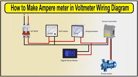 How To Make Ampere Meter In Voltmeter Wiring Diagram Single Phase