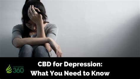 Cbd For Depression What You Need To Know Cannabidiol 360