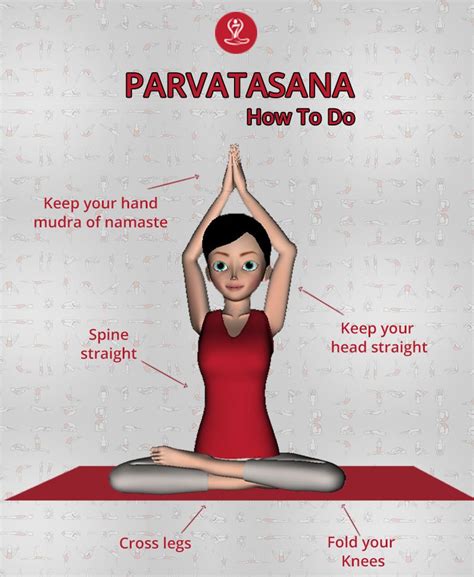 Best ways to lose belly fat. #Parvatasana is a simple Yogasana that is performed in a seated pose. It is beneficial for ...