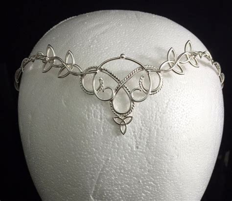 Celtic Bridal Tiara In Sterling Silver Irish Diadems Artisan Made