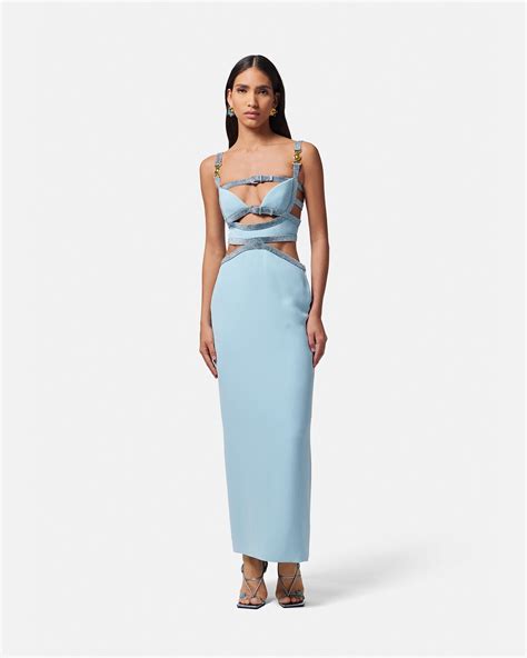 Versace Crystal Medusa 95 Cutout Gown For Women Us Online Store