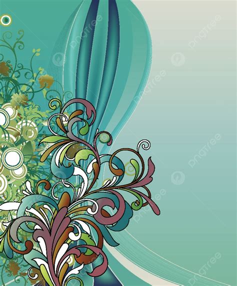Vector Abstract Floral Background Background Decoration Image