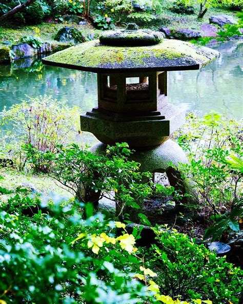 Serene Stone Lantern At Narita San Temple