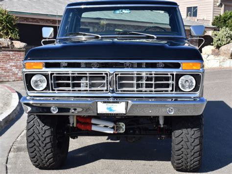 1975 Ford F100 Black 4x4 For Sale