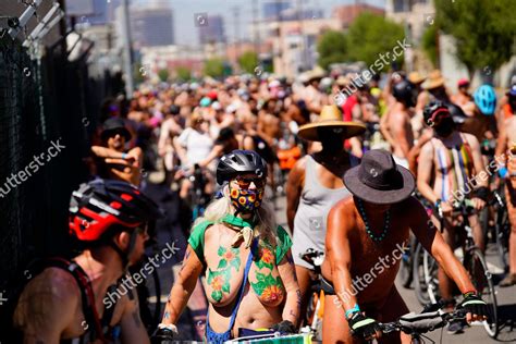 Bike Riders Participate World Naked Bike Editorial Stock Photo Stock