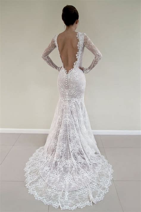 Open Back Lace Wedding Dress 100s Beautiful Wedding Dresses