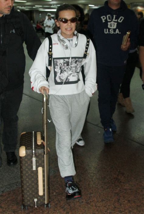 Millie Bobby Brown At Guarulhos International Airport In Sao Paulo 09