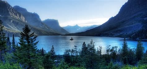 Free Download Hd Wallpaper Lake Below The Mountain A Morning Swim