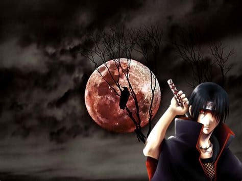 Itachi Blood Moon Wallpaper By Wardemonx On Deviantart