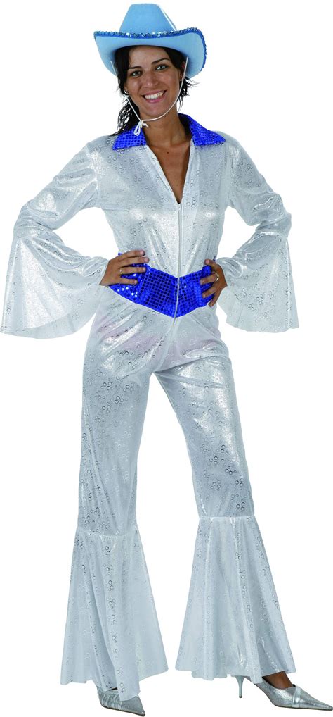 Maybe you would like to learn more about one of these? Costume disco brillante bianco donna: Costumi adulti,e ...