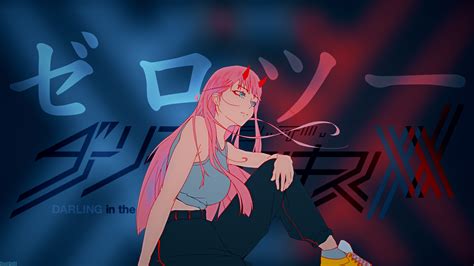 130 4k Zero Two Darling In The Franxx Wallpapers Hintergründe