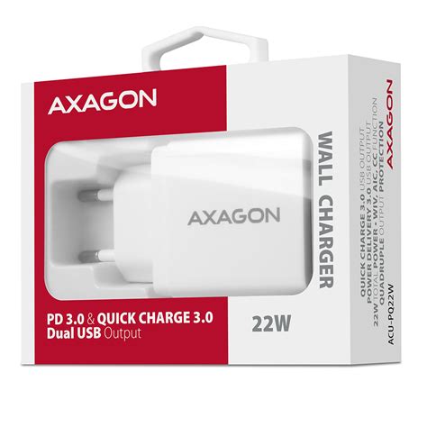 Acu Pq22w Pd And Qc Wall Charger 22w Axagon