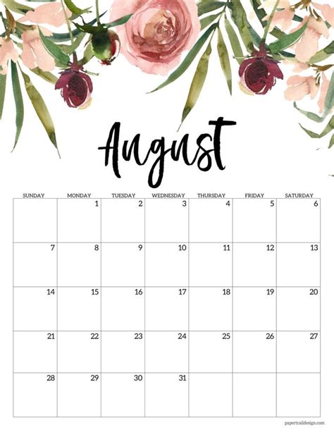 Month Of August 2022 Calendar July Calendar 2022