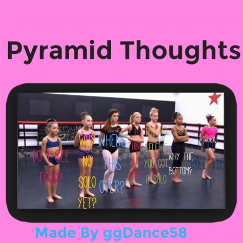Pyramid Thought Credit To Ggdance58 Dance Moms Funny Dance Memes Dance Moms Pyramid
