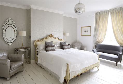 Find this pin and more on evan & katie's house by amy lin. peaceful bedroom grey and gold.. Can be done! | Grey and ...