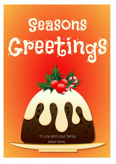 Seasons Greetings Card Template Postermywall
