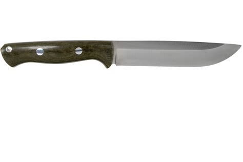 Bark River Bravo 1.5 Rampless CPM 3V Field Knife, Green Canvas Micarta ...