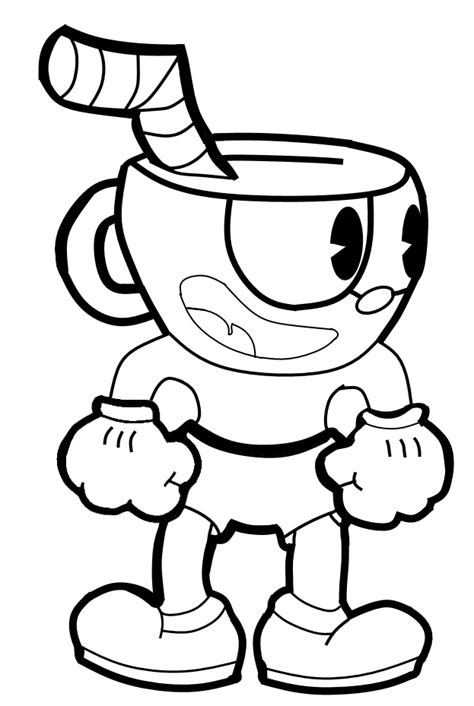Printable cuphead king dice boss coloring page. Sketch of Cuphead by szymon999 on DeviantArt
