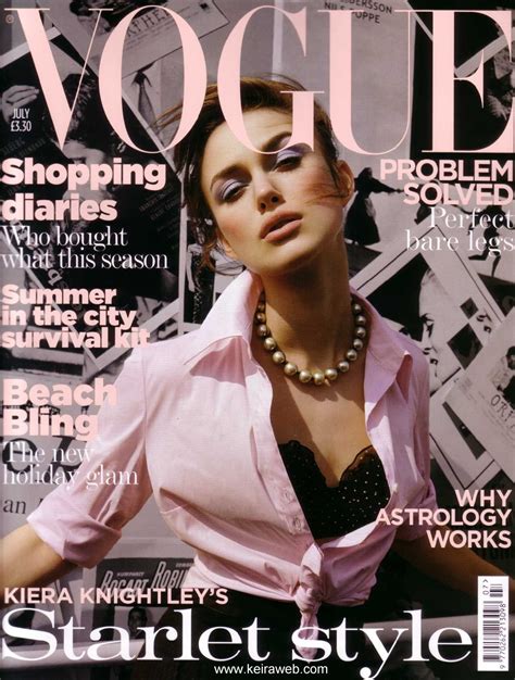 Kiera Knightley Vogue In 2020 Vogue Covers Vogue Magazine Covers