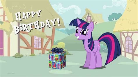 Trendy happy birthday title, for use on birthday card. Happy Birthday from Twilight Sparkle! - YouTube