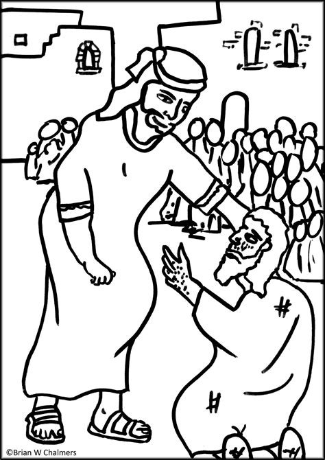 Inspirational Jesus Heals The Leper Coloring Page Top Free Coloring