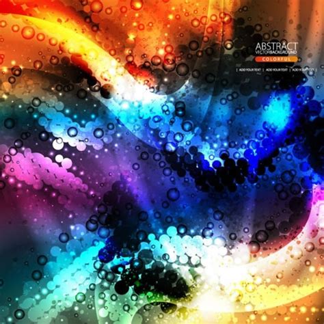 Brilliant Dynamic Flow Gorgeous Bright Color Glow Vector Vectors