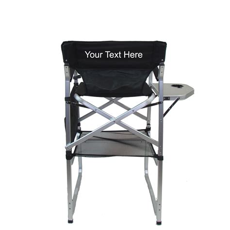 Update and brighten your current directors chair by selecting this stansport folding directors chair with side table. IMPRINTED Aluminum Bar Height Directors Chair with Table ...