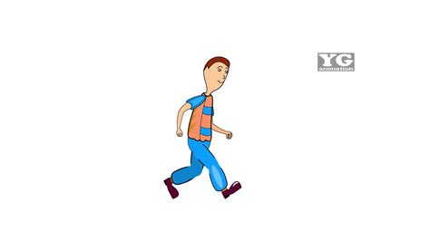 Animasi Orang Berjalan Animasi Kartun Lucu Youtube