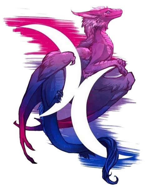 Dragon Bi 🌈🌈 Pride Bipride Sticker By Gachaemmy
