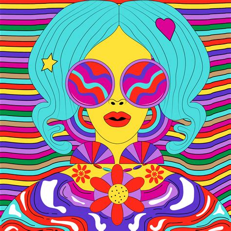 Psychedelic Woman Vector Art Icons And Graphics For Free Download