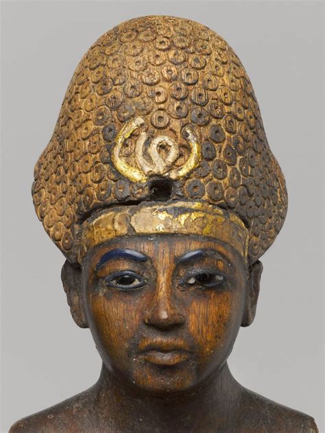 Wooden Statue Of Amenhotep Iii Detail 18th Dynasty New Kingdom