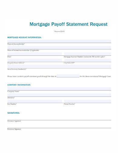 Free 10 Payoff Statement Samples In Pdf Doc