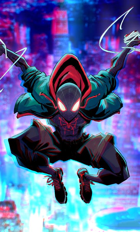 Miles Morales Web Swing Spider Man Into The Spider Verse 4k 27805 D80