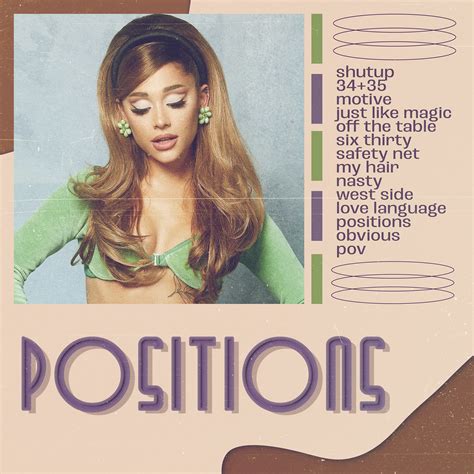 Ariana Grande Positions Album Cover On Behance