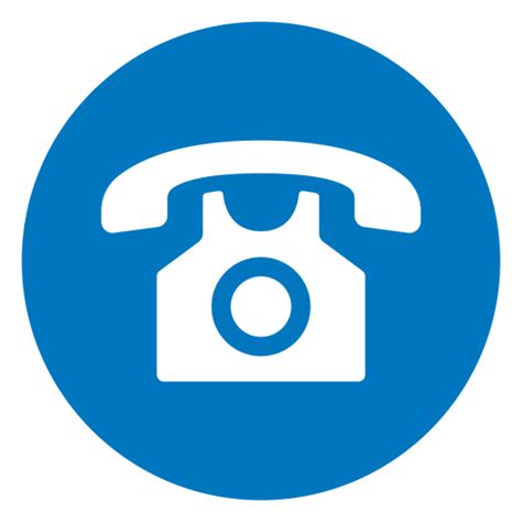 Icono Telefono Azul Png