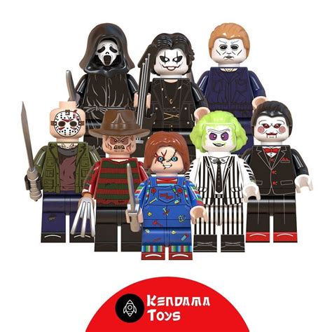 Pack Of 8 Horror Movies Minifigures Compatible Etsy