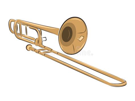 Illustration De Trombone Dinstrument Musical Illustration De Vecteur